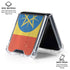 Ethiopia Flag Distressed Galaxy Z Flip7 Clear Case