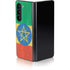Ethiopia Flag Distressed Galaxy Z Fold5 5G Skin