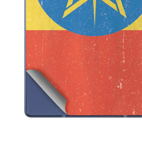 Ethiopia Flag Distressed Galaxy Z Fold6 Skin