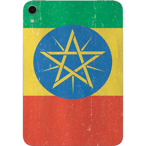 Ethiopia Flag Distressed Apple iPad Mini Skin