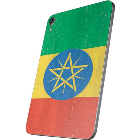 Ethiopia Flag Distressed Apple iPad Mini Skin