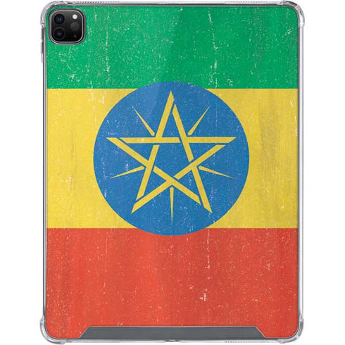 Ethiopia Flag Distressed iPad Cases