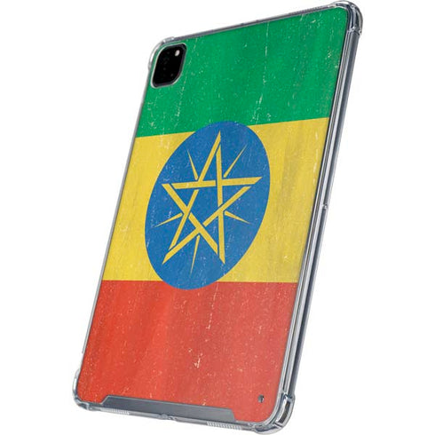 Ethiopia Flag Distressed iPad Cases