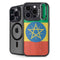 Ethiopia Flag Distressed iPhone 15 Pro Max Kickstand Case