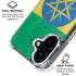 Ethiopia Flag Distressed iPhone 16 Clear Case