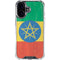 Ethiopia Flag Distressed iPhone 16 Plus Clear Case