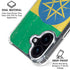 Ethiopia Flag Distressed iPhone 16 Plus Clear Case