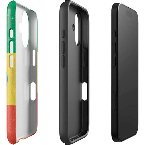 Ethiopia Flag Distressed iPhone 16 Plus Impact Case