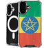 Ethiopia Flag Distressed iPhone 16 Plus MagSafe Case