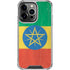 Ethiopia Flag Distressed iPhone 16 Pro Max Clear Case