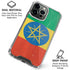 Ethiopia Flag Distressed iPhone 16 Pro Max Clear Case