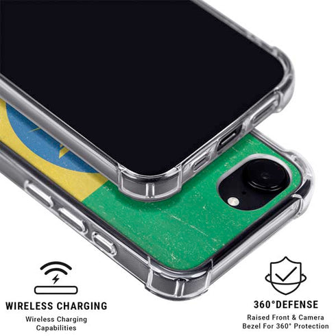 Ethiopia Flag Distressed iPhone 16e Clear Case