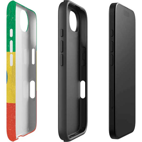 Ethiopia Flag Distressed iPhone 16e Impact Case