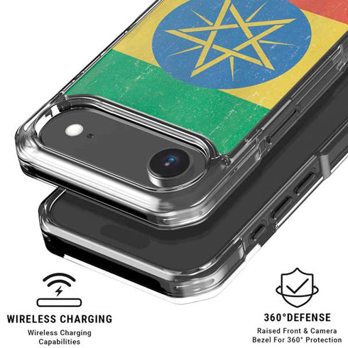 Ethiopia Flag Distressed iPhone 17 Air MagSafe Case