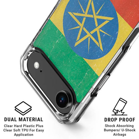 Ethiopia Flag Distressed iPhone 17 Air MagSafe Case