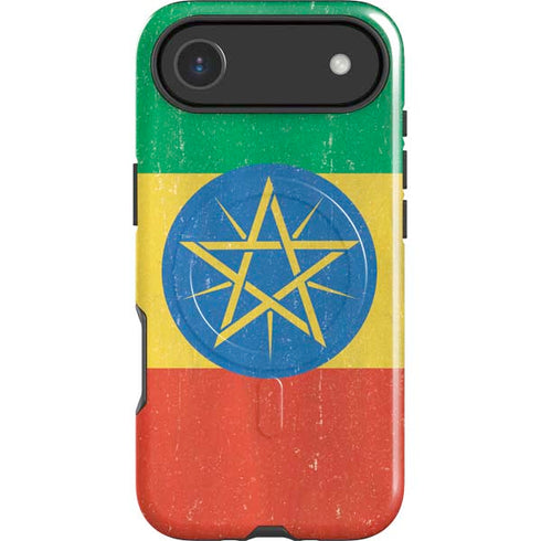 Ethiopia Flag Distressed iPhone 17 Air Magsafe Impact Case