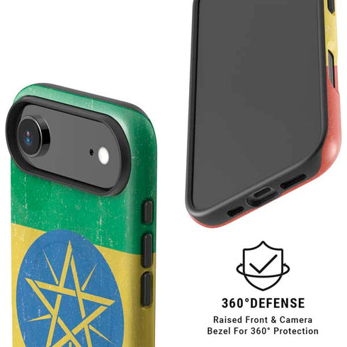 Ethiopia Flag Distressed iPhone 17 Air Magsafe Impact Case