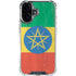 Ethiopia Flag Distressed iPhone 17 Clear Case