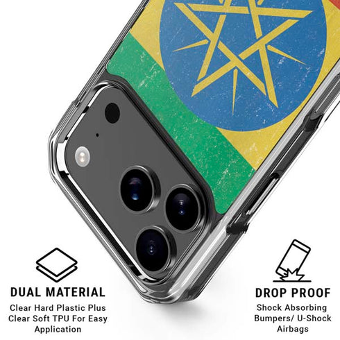 Ethiopia Flag Distressed iPhone 17 Pro Max MagSafe Case