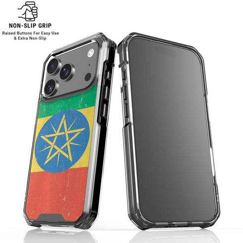 Ethiopia Flag Distressed iPhone 17 Pro Max MagSafe Case
