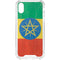Ethiopia Flag Distressed iPhone XS Clear Case