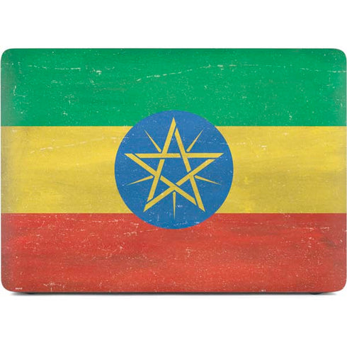 Ethiopia Flag Distressed Apple MacBook Air Skin
