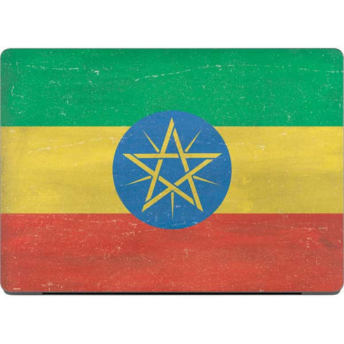 Ethiopia Flag Distressed Apple MacBook Pro 14-inch Skin