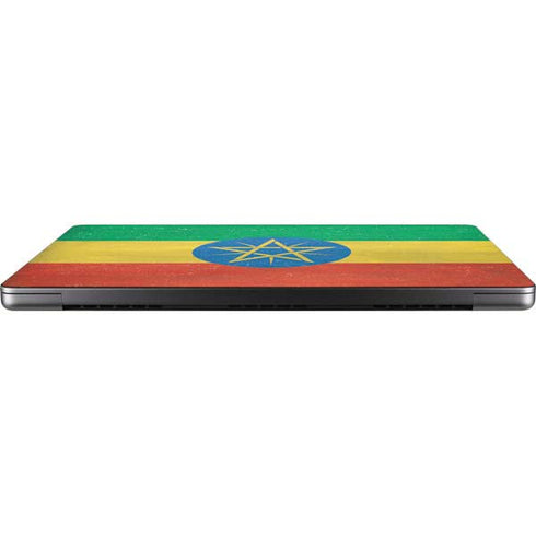 Ethiopia Flag Distressed Apple MacBook Pro 14-inch Skin