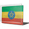 Ethiopia Flag Distressed MacBook Cases