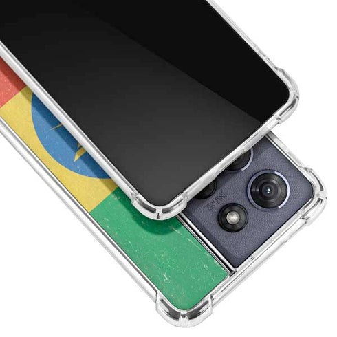 Ethiopia Flag Distressed Moto G 5G (2025) Clear Case