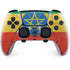 Ethiopia Flag Distressed PS5 DualSense Edge Pro Controller Skin