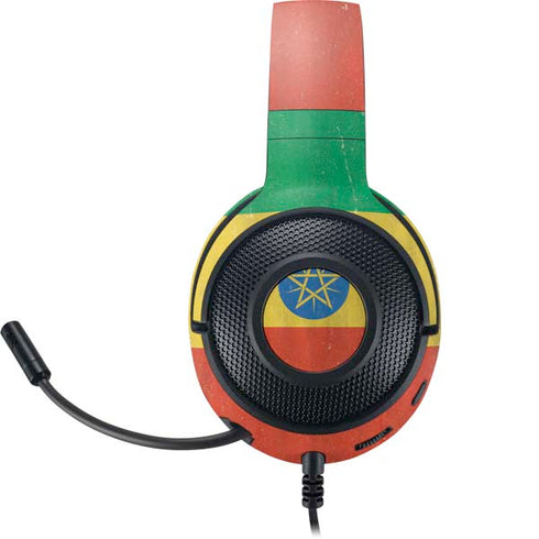 Ethiopia Flag Distressed Razer Kraken X Skin