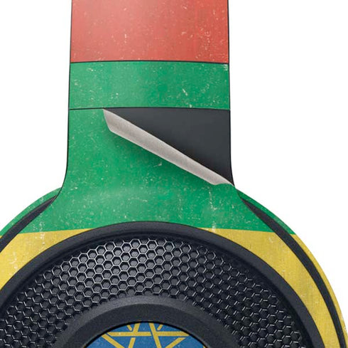 Ethiopia Flag Distressed Razer Kraken X Skin