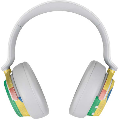 Ethiopia Flag Distressed Surface Headphones Skin