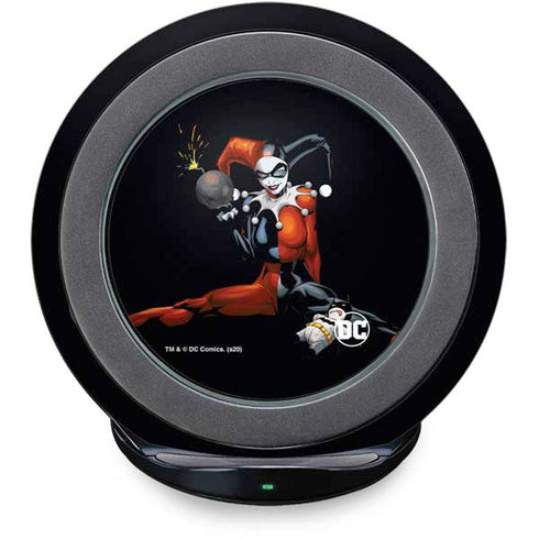 DC Comics Harley Quinn Playfull Pose Fast Charge Wireless Charging Stand Skin