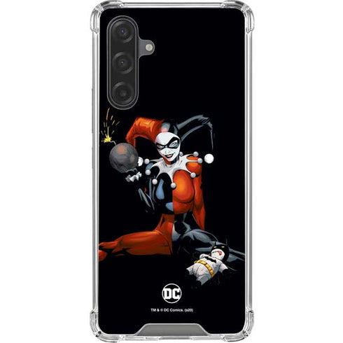 DC Comics Harley Quinn Playfull Pose Galaxy A17 Clear Case