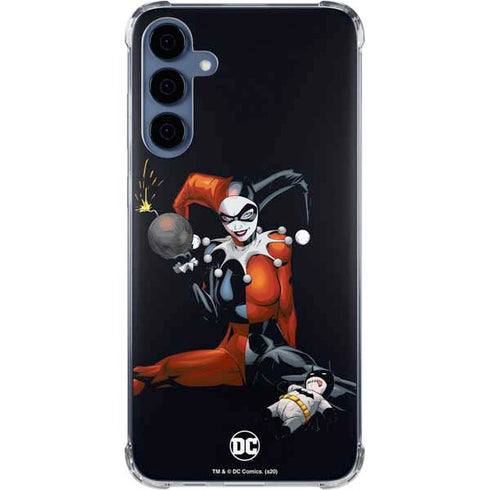 DC Comics Harley Quinn Playfull Pose Galaxy A35 5G Clear Case