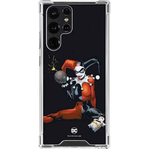 DC Comics Harley Quinn Playfull Pose Galaxy S23 Ultra Clear Case