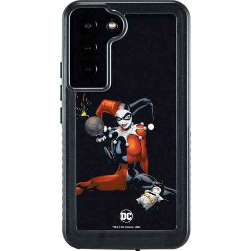 DC Comics Harley Quinn Playfull Pose Galaxy S24 Plus Waterproof Case