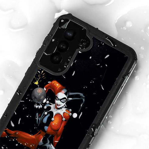 DC Comics Harley Quinn Playfull Pose Galaxy S24 Plus Waterproof Case