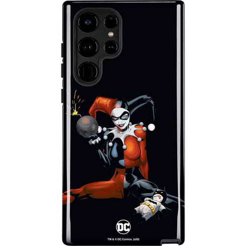 DC Comics Harley Quinn Playfull Pose Galaxy Cases