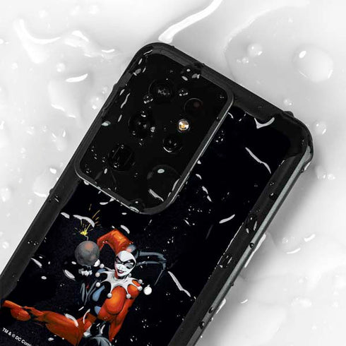 DC Comics Harley Quinn Playfull Pose Galaxy S24 Ultra Waterproof Case