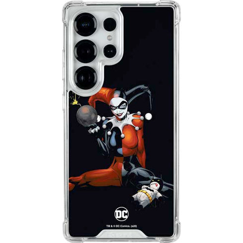 DC Comics Harley Quinn Playfull Pose Galaxy S25 Ultra Clear Case