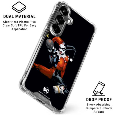 DC Comics Harley Quinn Playfull Pose Galaxy S26 Plus Clear Case