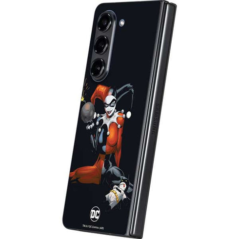 DC Comics Harley Quinn Playfull Pose Galaxy Z Fold5 5G Skin