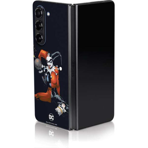 DC Comics Harley Quinn Playfull Pose Galaxy Z Fold5 5G Skin