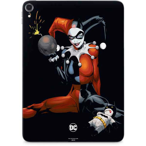 DC Comics Harley Quinn Playfull Pose Apple iPad Pro Skin