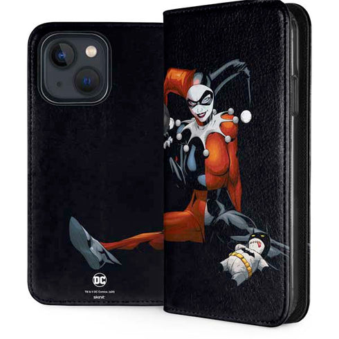 DC Comics Harley Quinn Playfull Pose iPhone 14 Folio Case