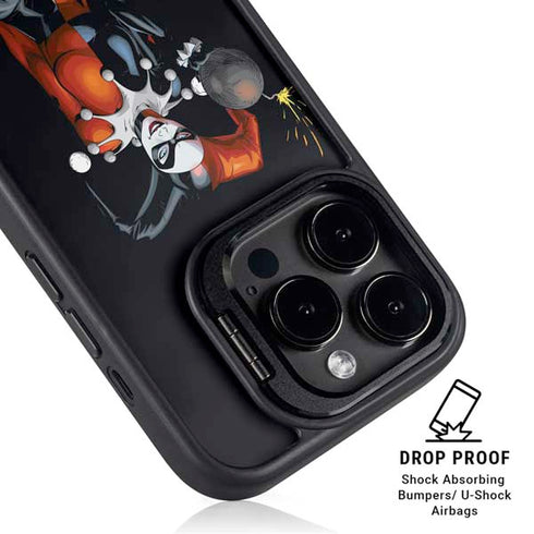 DC Comics Harley Quinn Playfull Pose iPhone 14 Pro Max Kickstand Case