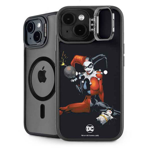DC Comics Harley Quinn Playfull Pose iPhone 15 Plus Kickstand Case